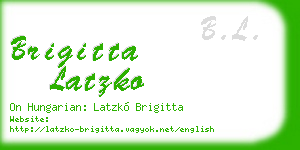 brigitta latzko business card
